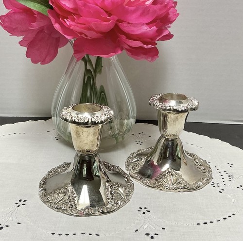 Pair vintage ornate godinger - vintage,