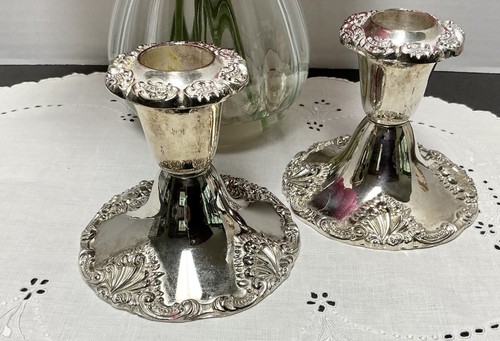 Pair vintage ornate godinger - pair,