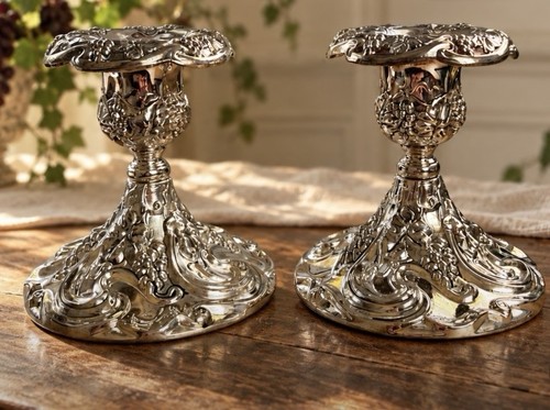 Pair godinger silver plate - godinger,