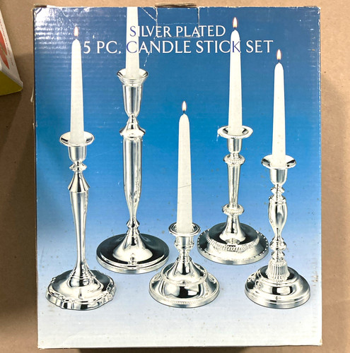 Godinger silver plated 5pc - plated,